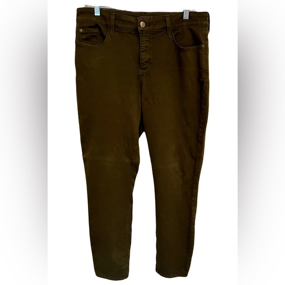 NYDJ Not Your Daughter’s Jeans Dark Green Alina Leggings Size 12 - Picture 1 of 13